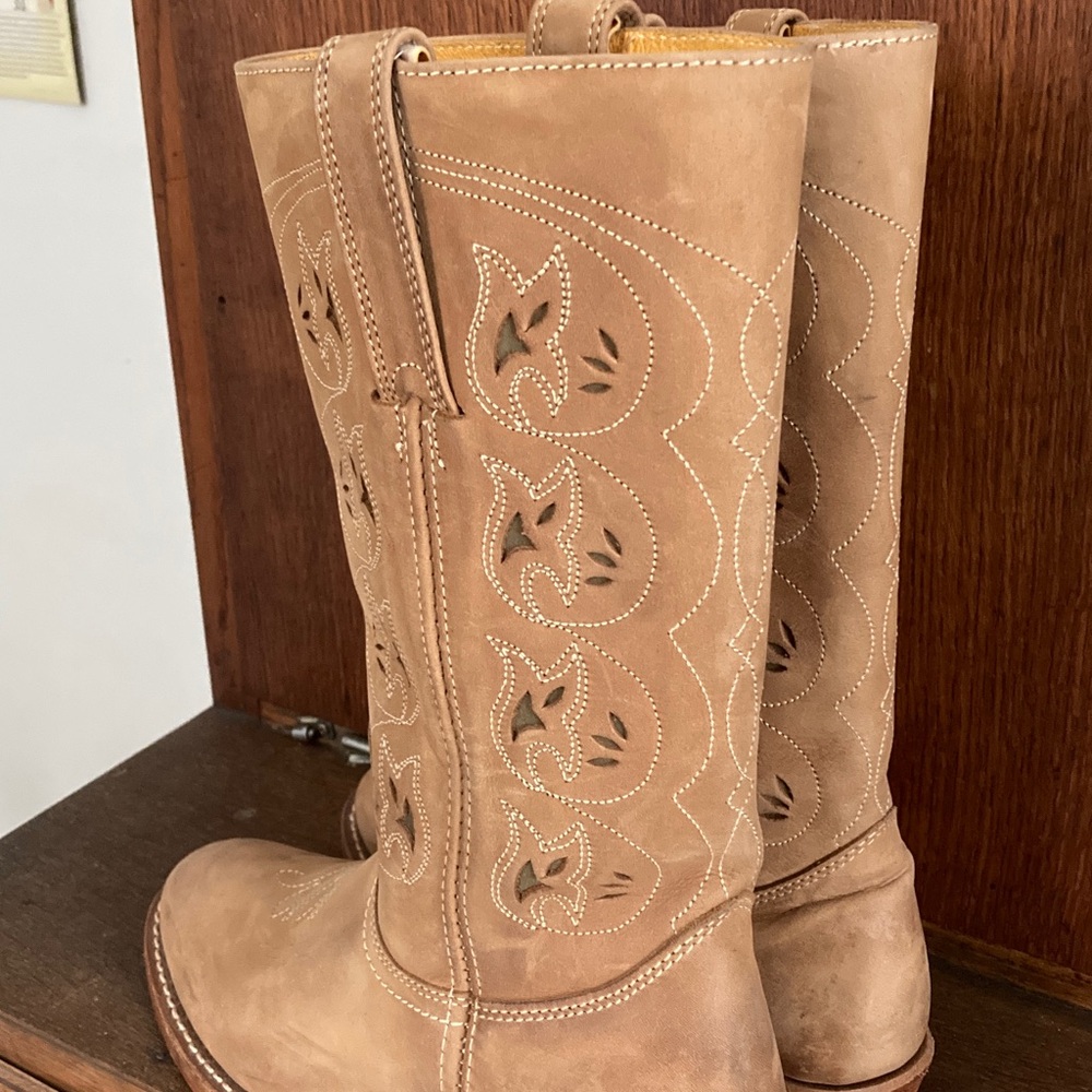 Vintage Frye Austin Western Style Campus Boots sz 8 worn once - Picture 7 of 10